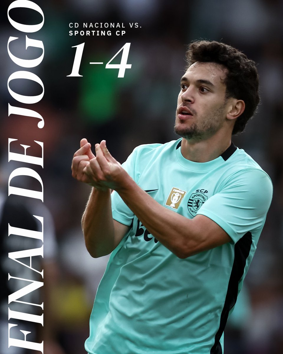 SportingCP's tweet photo. ⏹️ Os Leões trazem os 3 pontos da Madeira ✈️

⚽️ Pedro Gonçalves (3) e Conrad Harder.
⚫ 1-4 🟢 // #CDNSCP https://t.co/mVt4PpXyFe