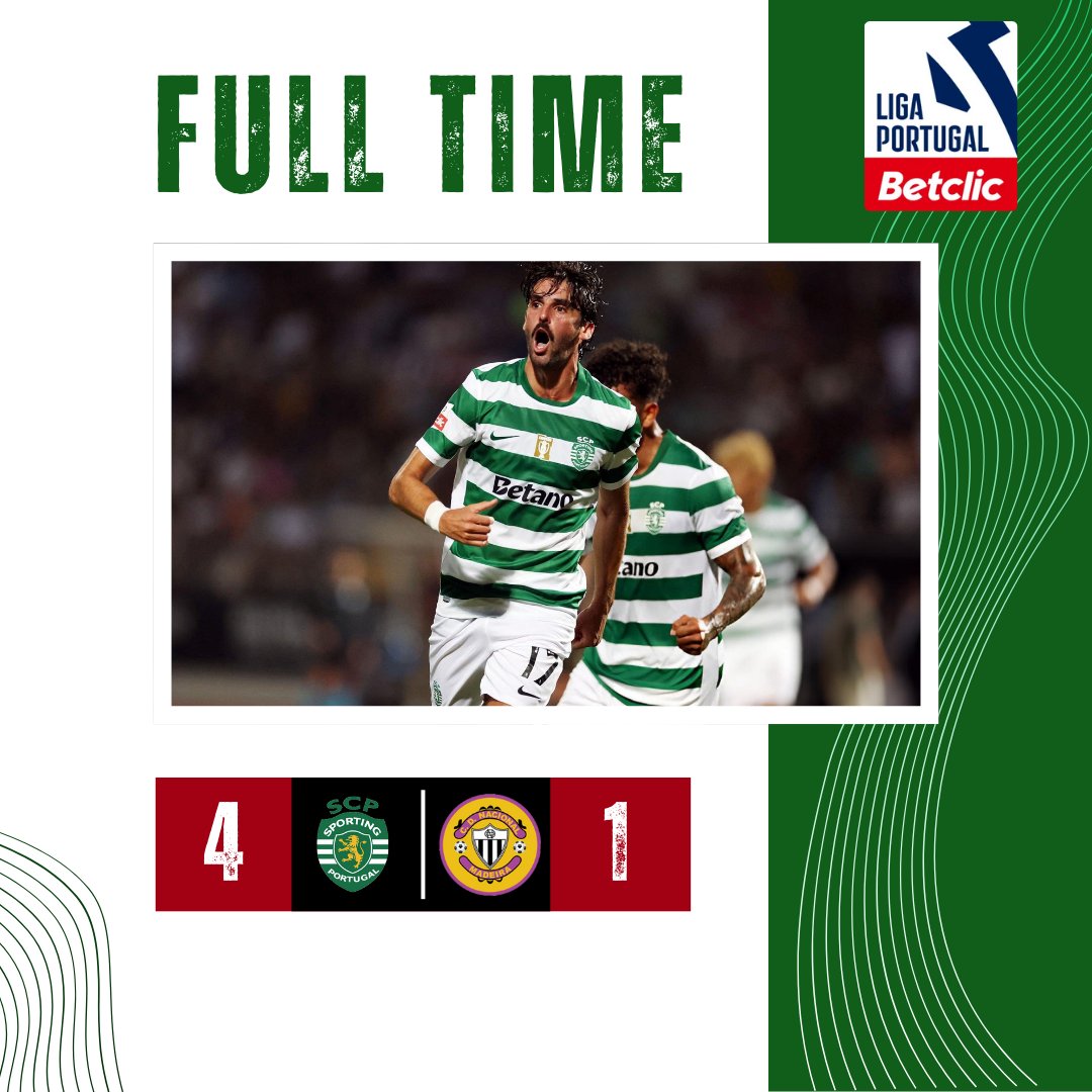 Zor Nacional Deplasmanından Hakeme Rağmen 4-1 Şeklinde Güzel Bir Skor İle 3 Puanı Alıp Evimize Dönüyoruz

Pedro Gonçalves 3⃣⚽️
Conrad Harder⚽️