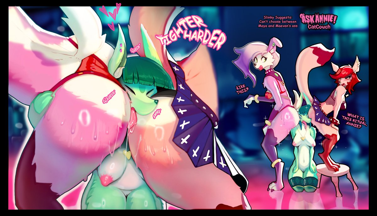 Annie asks Maya and Maeven to rub their butts on her face.

Would you like to be in Annie's place getting those wet butts all over you?