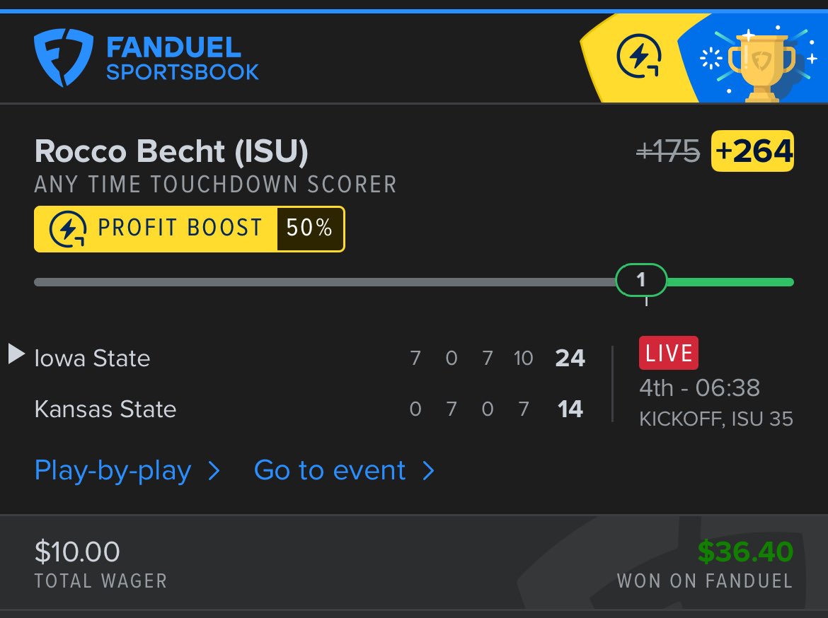 First bet of the year hit, it’s only downhill from here
