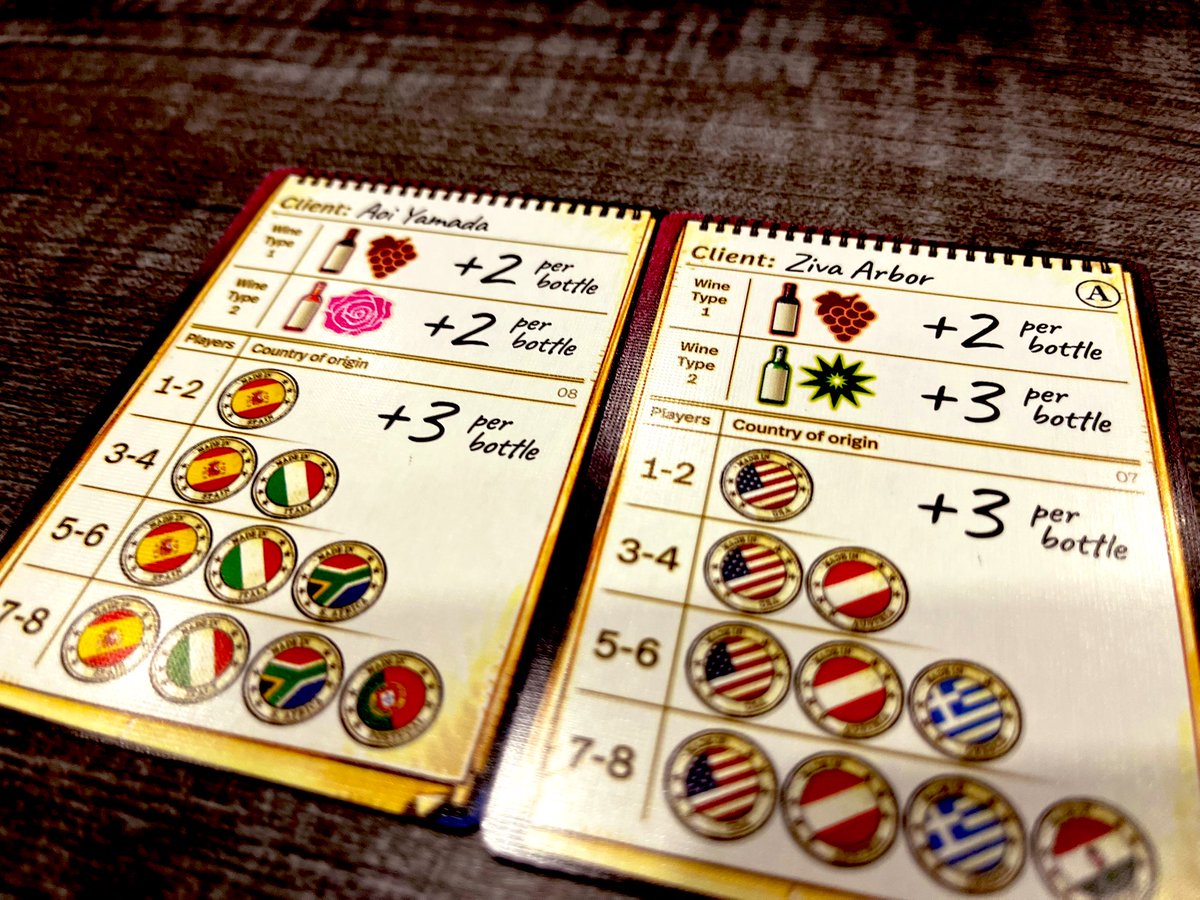Here are some shots from Wine Cellar. Super quick (10 minute) fun little auction game with absolutely gorgeous art work
<a href="/25thCG/">25th Century Games</a> 
<a href="/FallConYYC/">FallCon</a> 
#FallCon2025