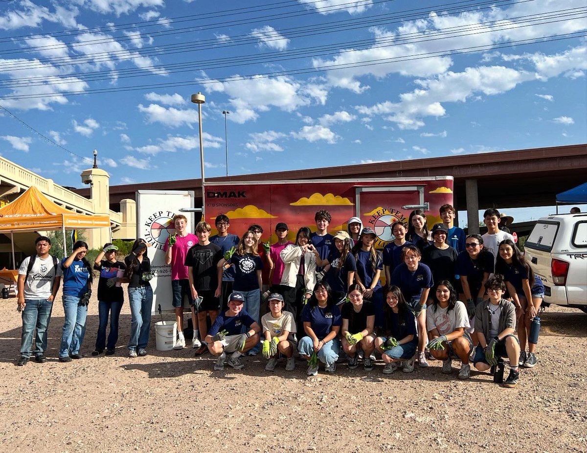 🌿 Cleanup Recap: August 23rd at Tempe Town Lake North 🌿

Another amazing Saturday morning with Keep Tempe Beautiful! Today, 110 incredible volunteers came together to make a difference along the north side of Tempe Town Lake. In just three hours, we accomplished some serious