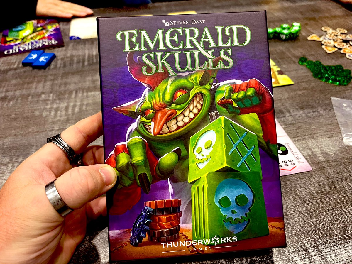 Next up.... Emerald Skulls from #ThunderWorksGames 
#FallCon2025
<a href="/FallConYYC/">FallCon</a>