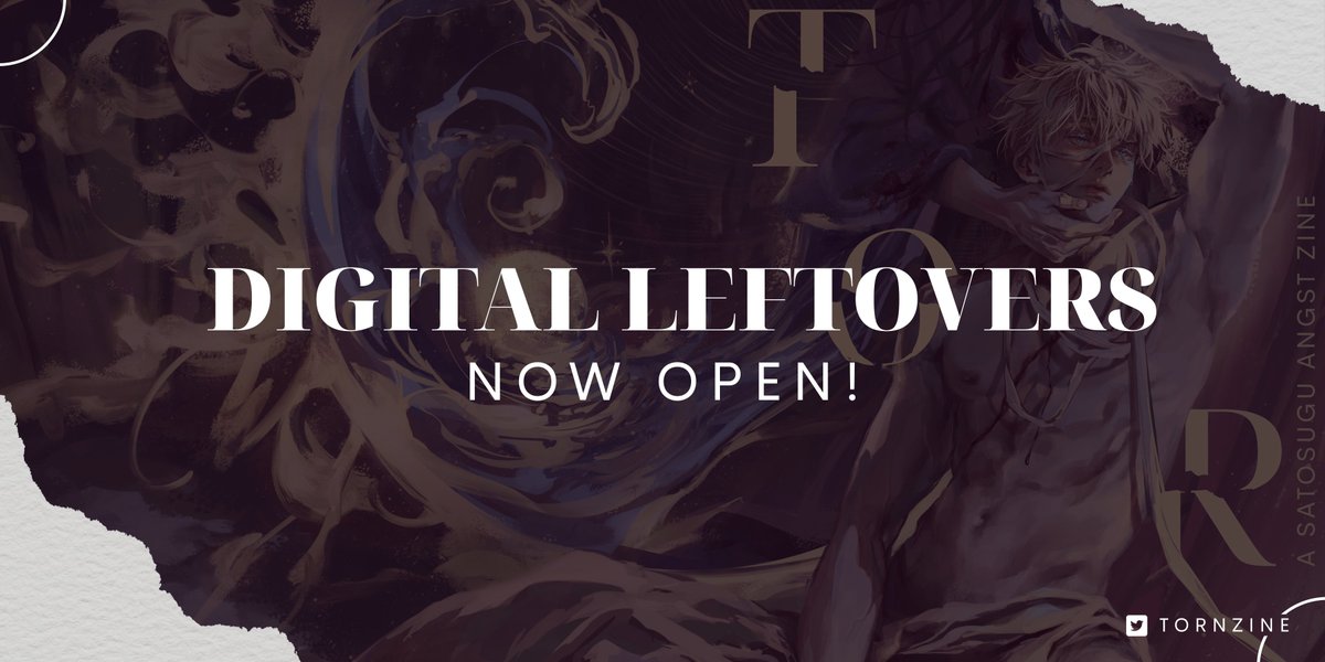It's never too late to indulge in some angst🥀Our digital leftover sale is now open! 

🤍 tornzine.bigcartel.com