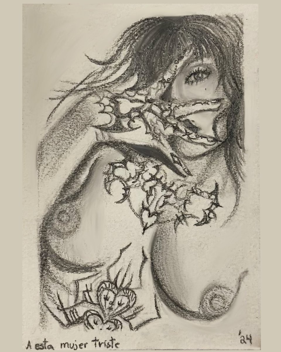 mona_xina_art's tweet image. 22. Retrato/ 23 de Agosto 2025/ #sketchbookvirtual