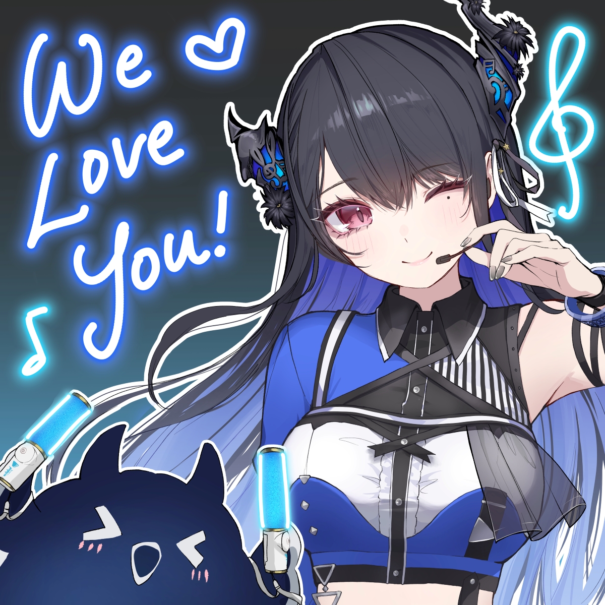 Love you!!!!🥰💙🖤
#RavenCrafts #holoAllforOne