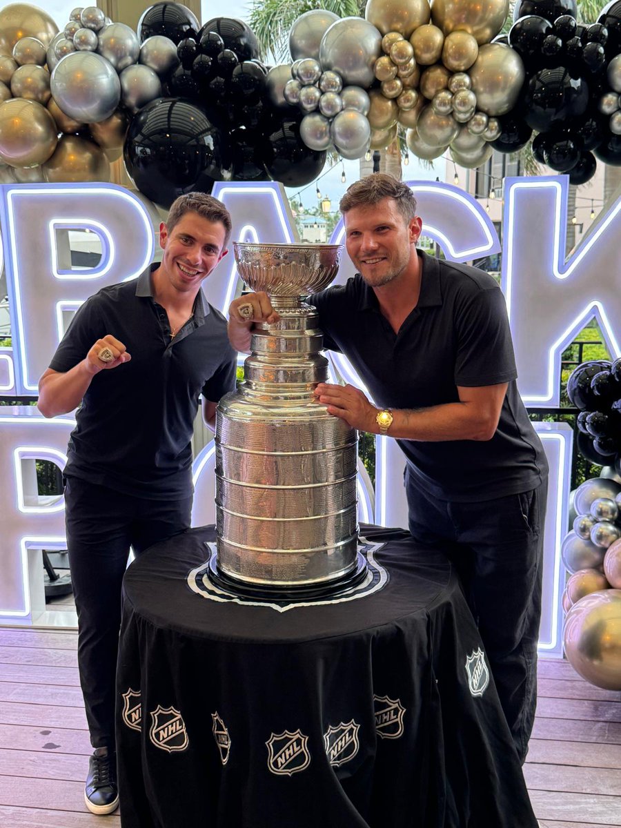 Philip Pritchard (@keeperofthecup) on Twitter photo A pair of Back to Back #stanleycup Champions pose in front of an appropriate sign. <a href="/FlaPanthers/">Florida Panthers</a> <a href="/HockeyHallFame/">Hockey Hall of Fame</a> <a href="/NHL/">NHL</a> A pair of Back to Back #stanleycup Champions pose in front of an appropriate sign. <a href="/FlaPanthers/">Florida Panthers</a> <a href="/HockeyHallFame/">Hockey Hall of Fame</a> <a href="/NHL/">NHL</a>