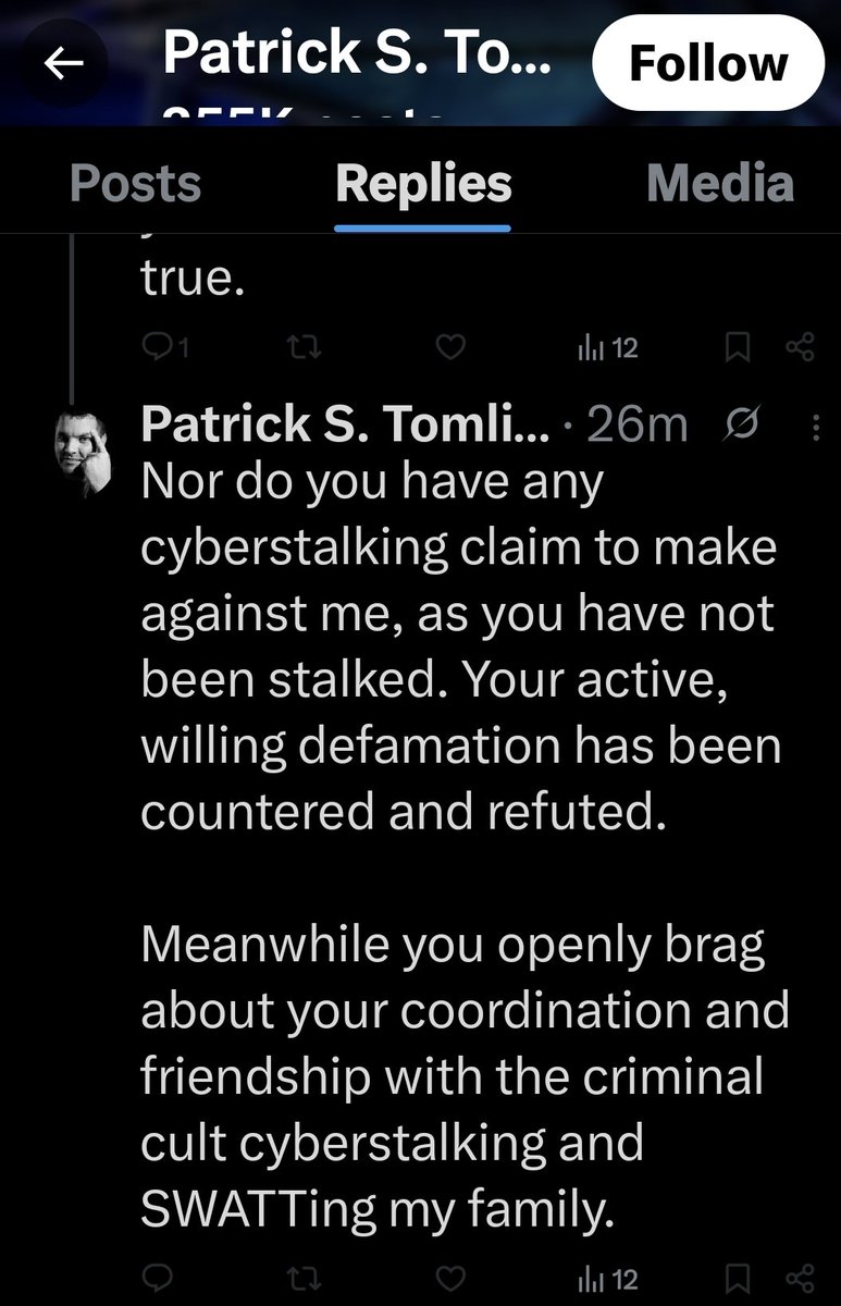 Does the man understand cease &amp; desist. He keeps going around both our blocks to continue to defame me. Does he realize the trove of evidence he's providing, or does he truly believe he can legally triumph here?