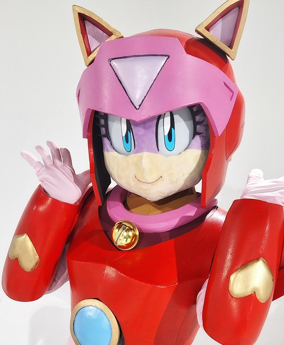 banjyoh's tweet photo. #タツノコ併せ2025
キャッ党忍伝てやんでぇのヤッ太郎とプルルンですよ！
いつもの如く細かい仕上げが終わってないですがとりあえず形になりました～デフォルメキャラでも違和感ないサイズ感を目指してみましたよ
うちのプルルンが可愛いんじゃー
プルルン(@kisato_ei) https://t.co/laSg1V5A1Z