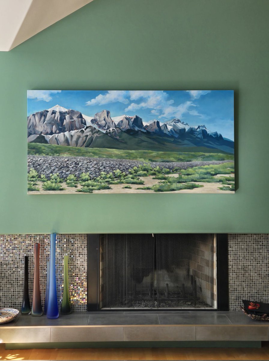 Officially completed this painting commission today! 🥳 learned so much in the process #acrylicpainting #traditionalart