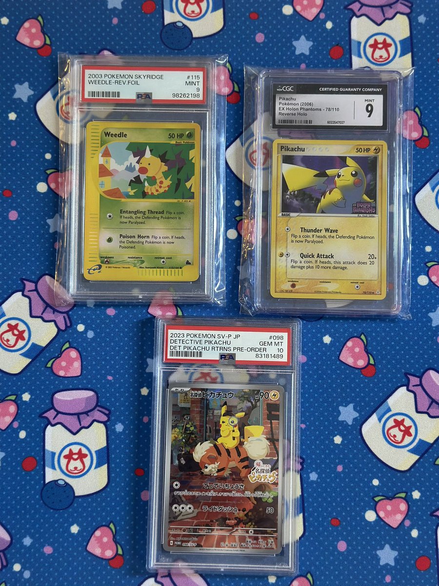 PokeeJared's tweet image. I finally redeemed 3 of the cards from @Courtyard_io to see how the process would go. After I selected the cards I wanted redeemed and paid for shipping , they arrived packed nicely in about a week. Fun experience overall. I’ll post a video next time.