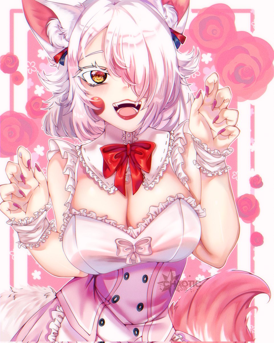 Mangle Human Fanart 🩷🌸 

#Mangle #Fnaf 
[Repost]