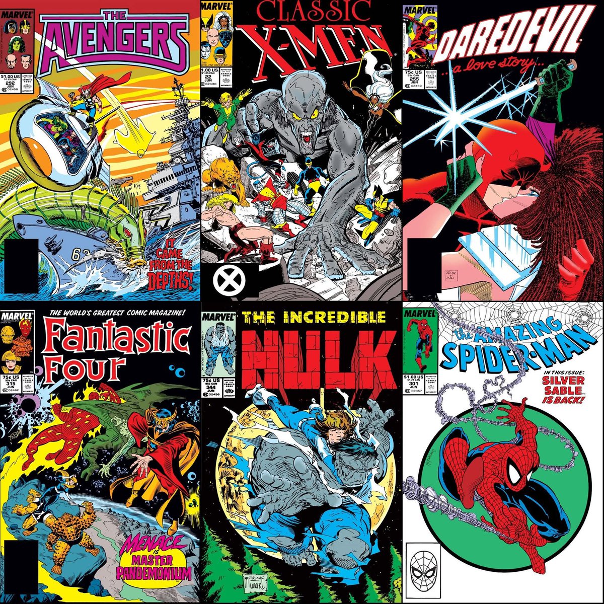Marvel Comics that were on sale with cover dates of June 1988