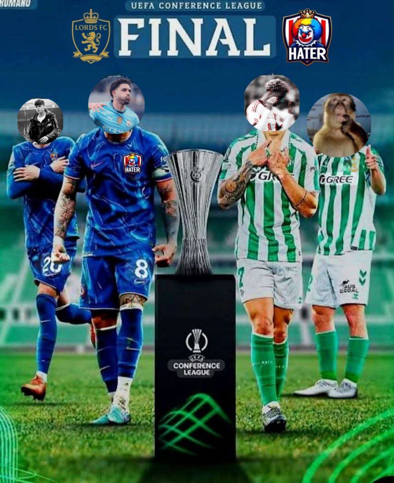FT Europa Conference League (Parody) (@ft_uecl) on Twitter photo Two Teams. One dream. One trophy.
Will <a href="/LordsFTFC/">Lords Fc ๐๐ค UECL CHAMPIONS</a> go B2B or will <a href="/HatersFCFT/">Haters FC #RipJota</a> win their First Trophy ever.
<a href="/Smelter_27/">๐ฎ๐ช Smelter 27๐ฆโ๐ฅ</a> vs <a href="/TheEkitikeEra/">TheEkitikeEra</a>
<a href="/MCFCJamess_/">๐๐ช๐ถ๐ฎ๐ผโ๏ธ</a> vs <a href="/AQ1REY/">Aqir</a>
<a href="/LordsFTFC/">Lords Fc ๐๐ค UECL CHAMPIONS</a> vs <a href="/HatersFCFT/">Haters FC #RipJota</a>
Final live in 1h 20min.๐๐ค Two Teams. One dream. One trophy.
Will <a href="/LordsFTFC/">Lords Fc ๐๐ค UECL CHAMPIONS</a> go B2B or will <a href="/HatersFCFT/">Haters FC #RipJota</a> win their First Trophy ever.
<a href="/Smelter_27/">๐ฎ๐ช Smelter 27๐ฆโ๐ฅ</a> vs <a href="/TheEkitikeEra/">TheEkitikeEra</a>
<a href="/MCFCJamess_/">๐๐ช๐ถ๐ฎ๐ผโ๏ธ</a> vs <a href="/AQ1REY/">Aqir</a>
<a href="/LordsFTFC/">Lords Fc ๐๐ค UECL CHAMPIONS</a> vs <a href="/HatersFCFT/">Haters FC #RipJota</a>
Final live in 1h 20min.๐๐ค