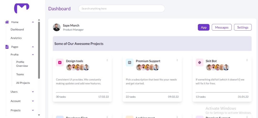 Taiwo__'s tweet image. My admin dashboard project is taking shape little by little these are some of the pages I worked on, I paused on the charts to focus on completing my pages, then I&apos;ll focus fully on charts
Live link -
…min-dashboard-topaz-ten-40.vercel.app

#byTaiwox #webdevevelopment #reactjs #admindashboard
