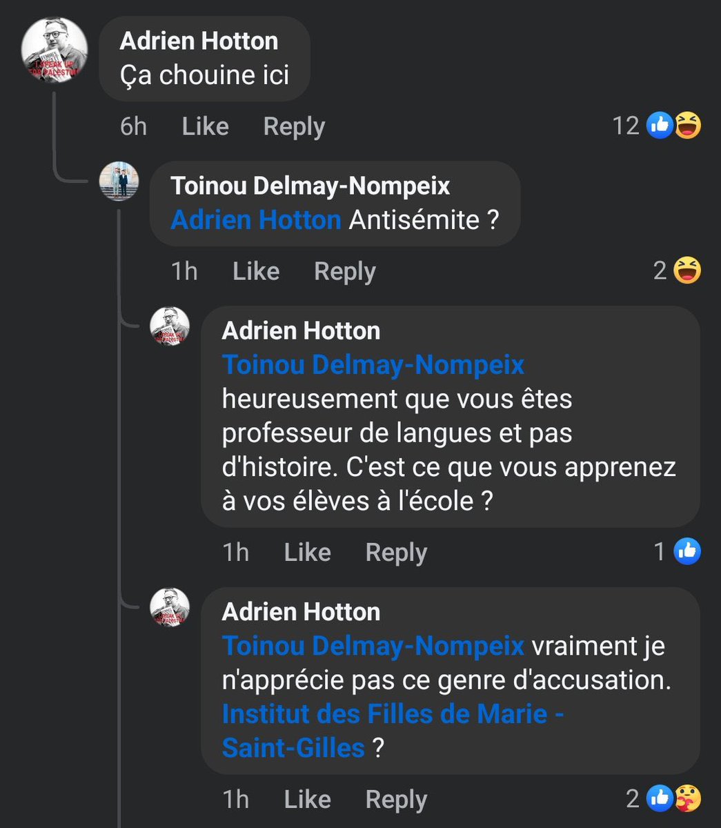 Adrien Hotton (<a href="/EcoloVilleNamur/">Ecolo locale Namur</a>) a quitté X, mais poursuit sur d’autres plateformes son habitude de signaler ses détracteurs à leur employeur.

Que vous inspire ce comportement ?
