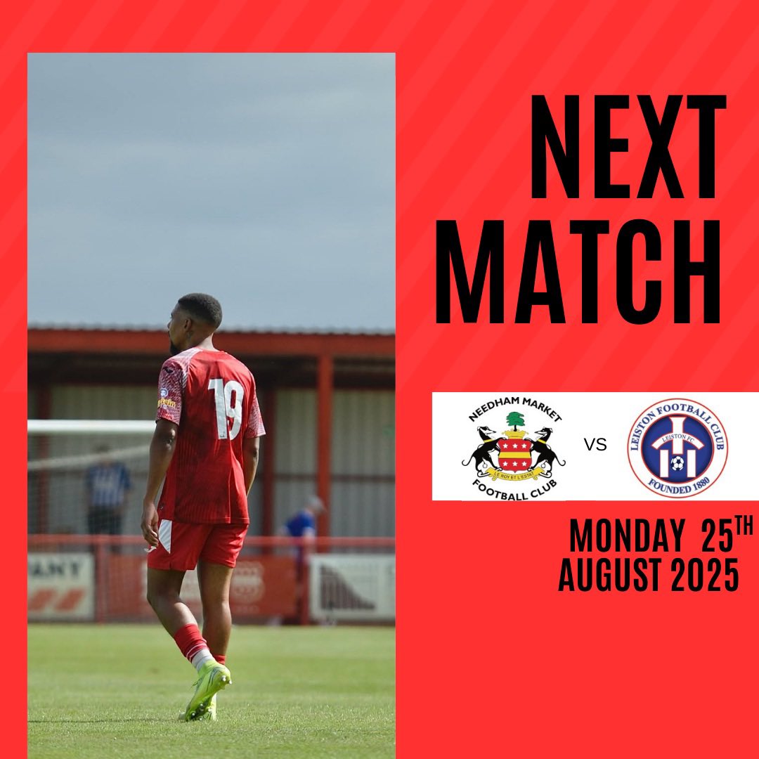nmfcbible's tweet image. 🔴NEXT MATCH⚪️

a short break as fellow suffolk outfit @leistonfc travel to bloomfields on bank holiday monday. 

come on you reds 🔴⚪️

#nmfc #nmfcbible