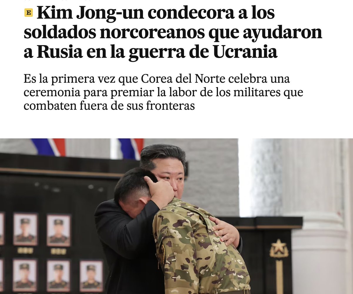 Soy lo suficientemente viejo para recordar cómo, durante el otoño pasado, el Kremlin negó que hubiera soldados norcoreanos luchando en sus filas.

"Son fake news", nos dijo entonces su portavoz.