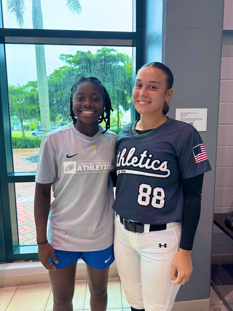 Alivia Harris (@aliviaharris88) on Twitter photo TYJ for the ability to travel the country and see these amazing colleges, meet these wonderful coaches!
Today didn’t go as planned but I learned so much from the <a href="/FGCU_Softball/">FGCU Softball</a> coaching staff and players! Thank you <a href="/LindsayFico/">Lindsay Fico</a>, <a href="/courtneygettins/">courtneygettins</a> <a href="/DevynFlaherty/">Devyn Flaherty</a> <a href="/ChartrandJorde/">Jorde Chartrand</a> TYJ for the ability to travel the country and see these amazing colleges, meet these wonderful coaches!
Today didn’t go as planned but I learned so much from the <a href="/FGCU_Softball/">FGCU Softball</a> coaching staff and players! Thank you <a href="/LindsayFico/">Lindsay Fico</a>, <a href="/courtneygettins/">courtneygettins</a> <a href="/DevynFlaherty/">Devyn Flaherty</a> <a href="/ChartrandJorde/">Jorde Chartrand</a>
