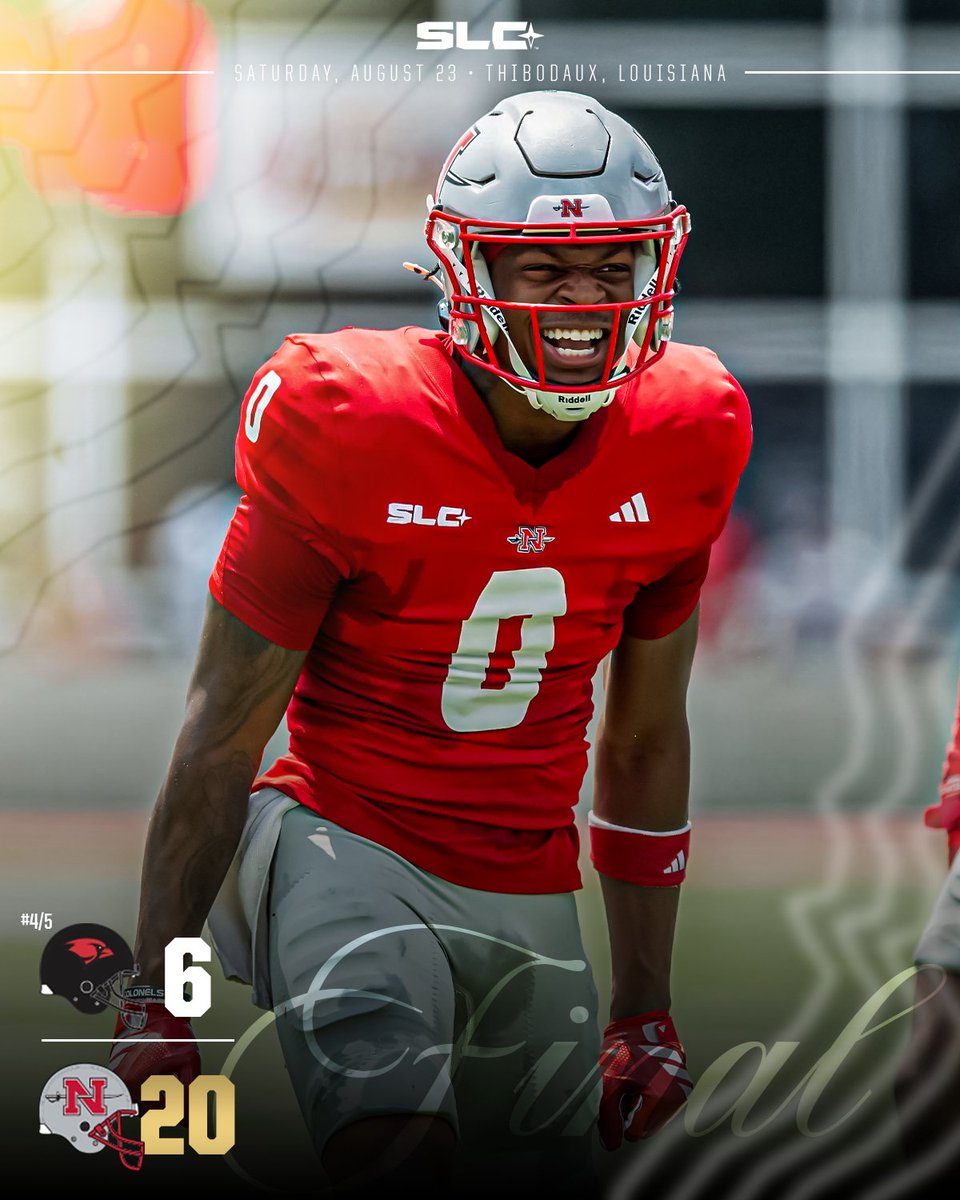 GEAUX COLONELS. WEEK 0 RANKED DUB. <a href="/Nicholls_FB/">Nicholls Football 🏈</a>