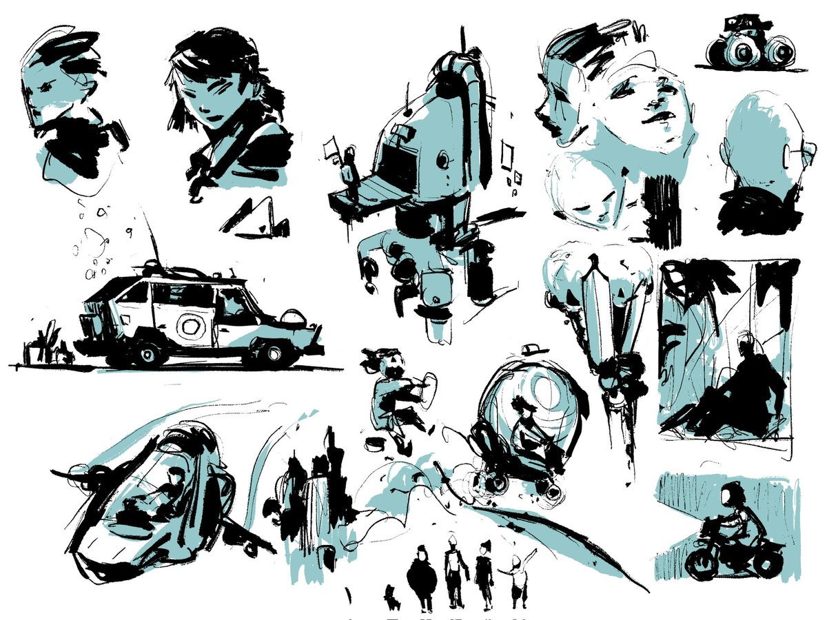 I had some fun sketching in <a href="/Procreate/">Procreate</a> while watching a movie. Here’s some nonsense trying to play with a brush that I love! I’ll post more of these quick things if you’d like 😆