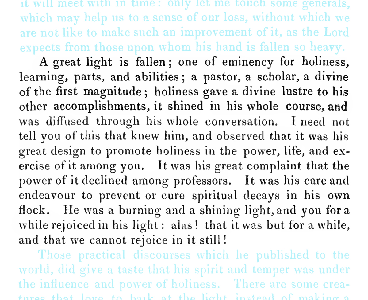 TonyReinke's tweet image. Sinclair Ferguson at the #MacArthurMemorial cited David Clarkson’s words at John Owen’s funeral (1683):