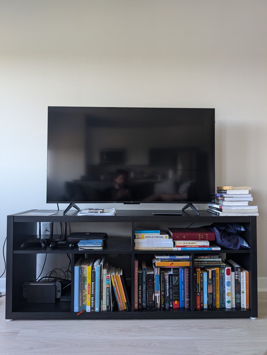 couched, booked, tv'd