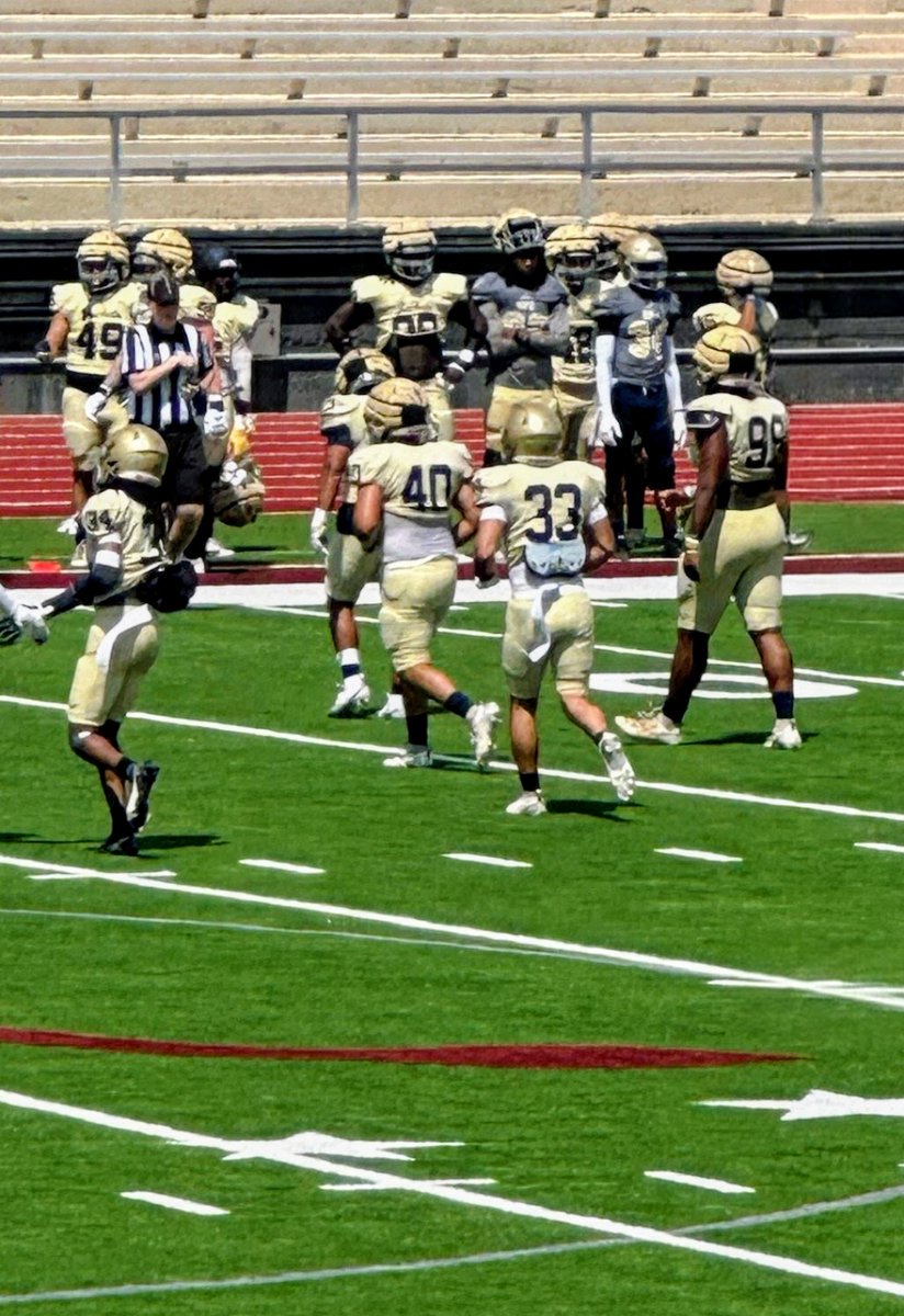 HallVerica's tweet photo. HPU Scrimmage game Sting'Em 🐝💛💙🏈 #TeamCam https://t.co/ZPgxIvxuMR