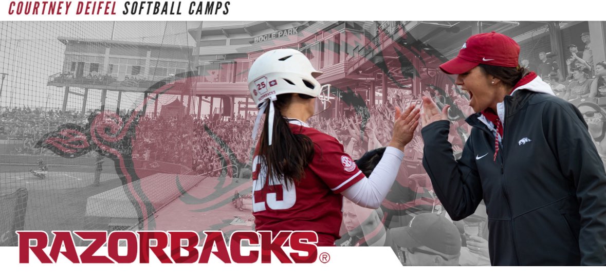 Ready for this evening’s camp 👏🏼💪🏼<a href="/RazorbackSB/">Arkansas Softball</a> <a href="/CoachDeifel/">Courtney Deifel</a> <a href="/BuzzCentex/">Buzz Fastpitch</a> <a href="/TreyHoldbrook/">Trey Holdbrook</a>