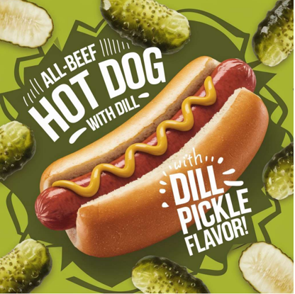Our All-Beef Dill Pickle Hot Dogs are making the rounds with our local vendors! Have you tried it yet? #pickle #betterwithberks #hotdogs #pickledogs