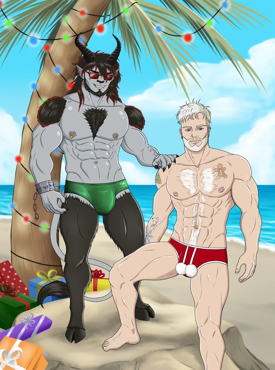 Rex's Toy Shop (@rtoy696) on Twitter photo We're halfway to the Holidays Naughty Fans, and our two Original Characters and Christmas Hunks, Krampus and Nico Clause, are still enjoying the Summer heat!
You'll see them again when the bells start jingling!
Let's hear it for <a href="/DrawsLeon/">LeonDraws๐ Open Commissions</a> for this great work of art!!! We're halfway to the Holidays Naughty Fans, and our two Original Characters and Christmas Hunks, Krampus and Nico Clause, are still enjoying the Summer heat!
You'll see them again when the bells start jingling!
Let's hear it for <a href="/DrawsLeon/">LeonDraws๐ Open Commissions</a> for this great work of art!!!