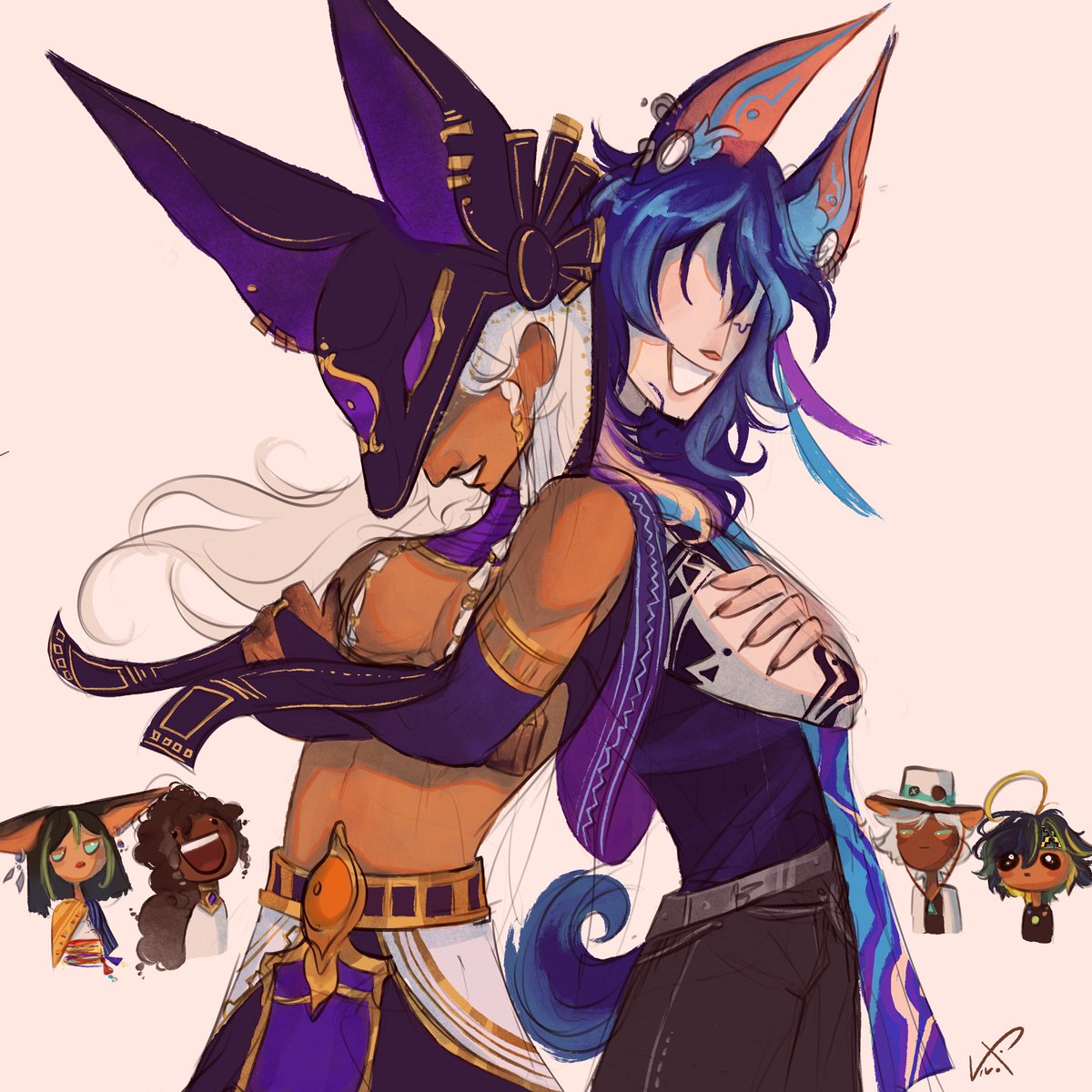 BEHOLD

(They're about to tell the worst joke ever)
#cyno #ororon #GenshinImpact