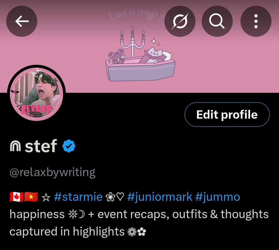i am a creature of habit so i never change my pfp and i have never had a header. but for revamp &amp; markji and because ally made the cutest cinmamon roll type theme, i just had to hehe 💕🫶✨🥺 

#RevampSeries