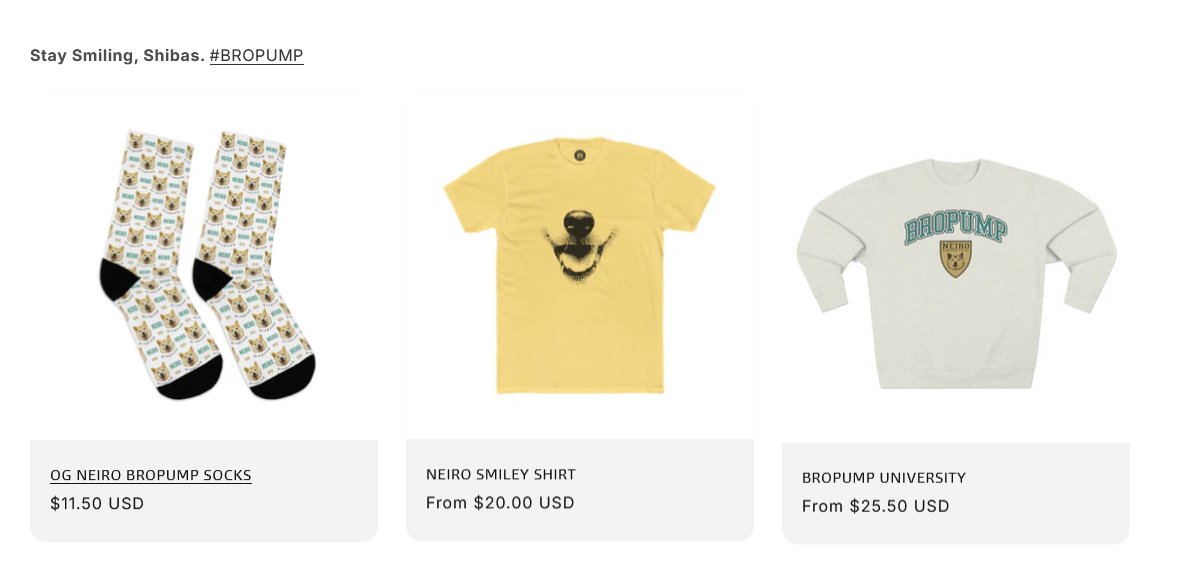 . orb ° (👊⛽) (@_orbro) on Twitter photo our current lineup on the
official $NEIRO merch store!
get yourself something nice.
<a href="/NeiroWoof/">NEIRO | BROPUMP</a> | <a href="/NeiroMerch/">NEIRO | OG MERCH</a>
> NEIRO.LLC < our current lineup on the
official $NEIRO merch store!
get yourself something nice.
<a href="/NeiroWoof/">NEIRO | BROPUMP</a> | <a href="/NeiroMerch/">NEIRO | OG MERCH</a>
> NEIRO.LLC <