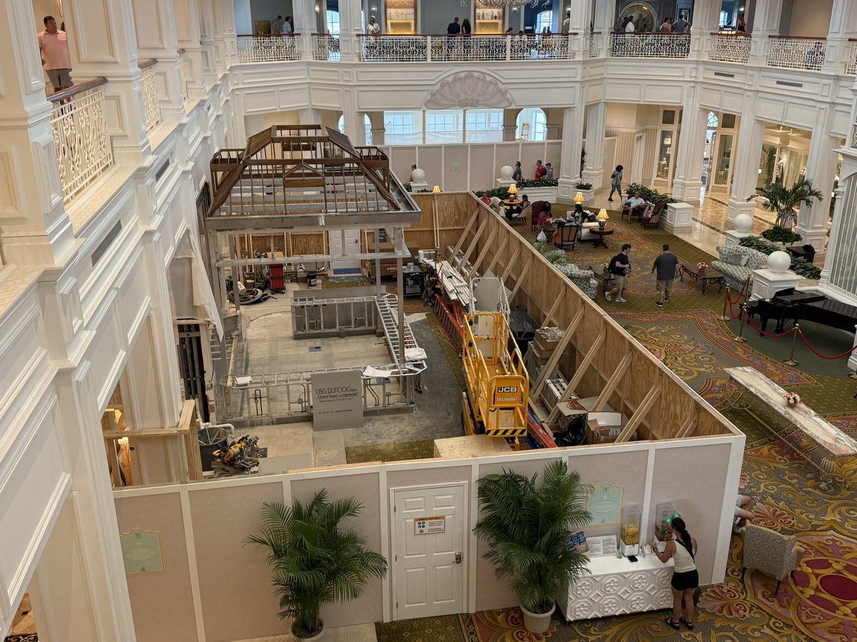 Grand Floridian Lobby Bar construction progress
