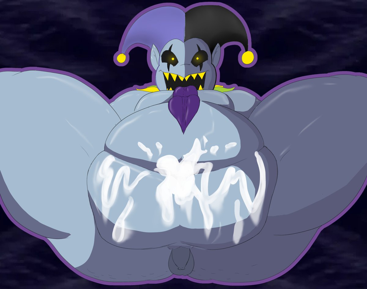 some jevil tummy since hes been on my mind,,,
