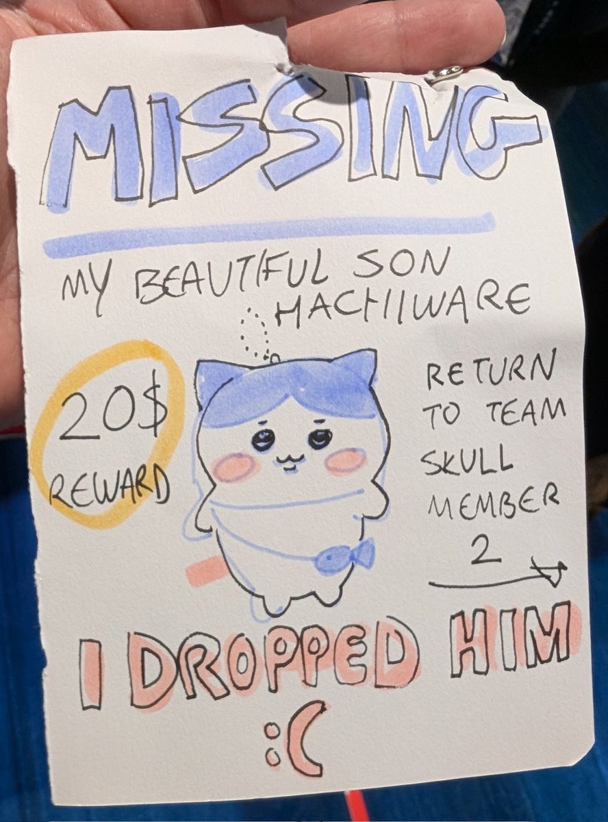 if ur at #FanExpoCanada pls let me know if u find my baby boy I was a careless father and put him on those shitty ball chains