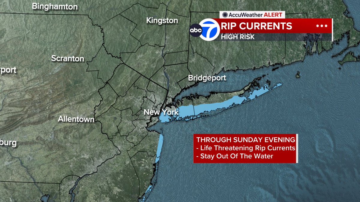 Safest course of action is still to stay out of the water though tomorrow as dangerous rip currents impact our local beaches.  Even though Erin is long gone, the water is still rough.  Got multiple reports of rescues today.