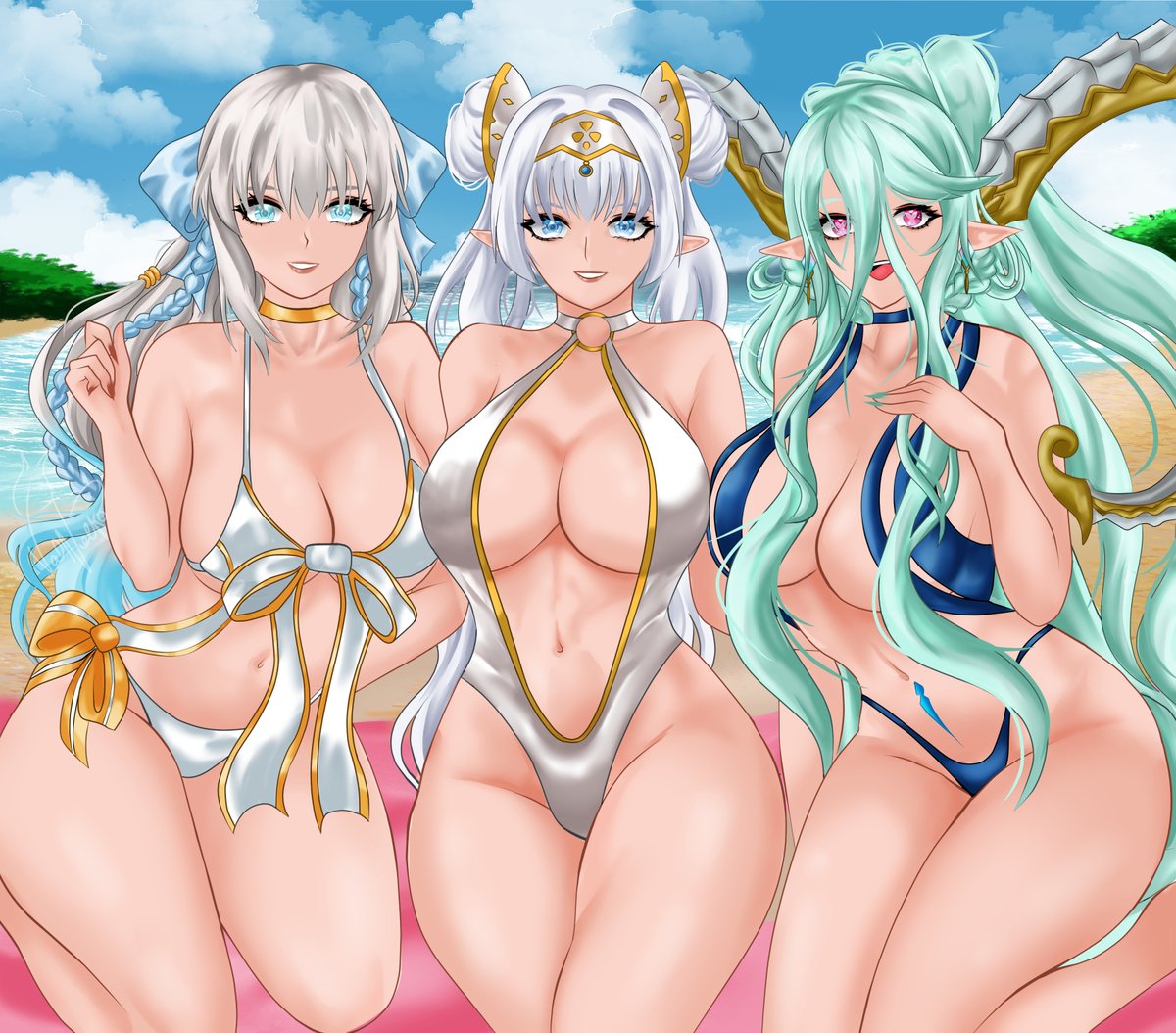 Mais Três Lindas damas 

[ YCH ]Commissão para cliente do discord 

😍 Brigaduu pela confiança

#FGO #FateGrandOrder