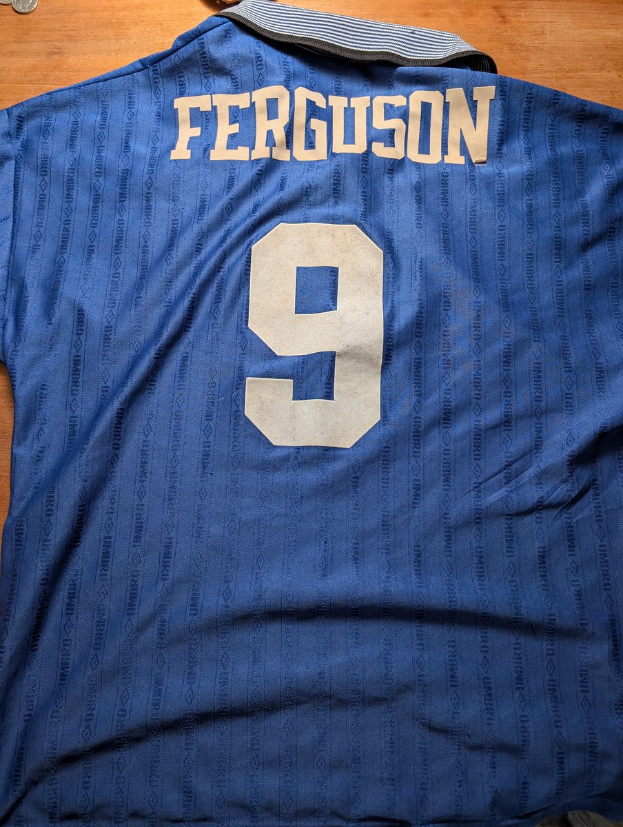 Dusted off my old shirt and put through the wash for the first time since the 90s 
In preparation.
Can't wait to be part of history tomorrow. 
<a href="/HDbramleymoore/">HillDickinsonStadium</a>
Let's make it one to remember, blues.
💙⚽👊🏼