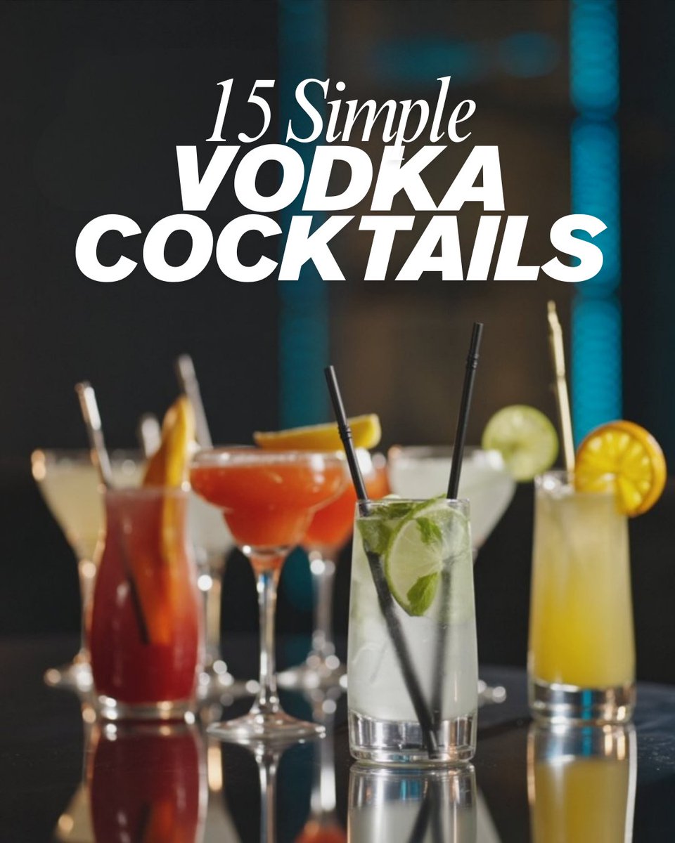 Thirsty for something easy? 🍸 Check out 15 simple vodka cocktails. mybartender.com/drinks/easy-vo…