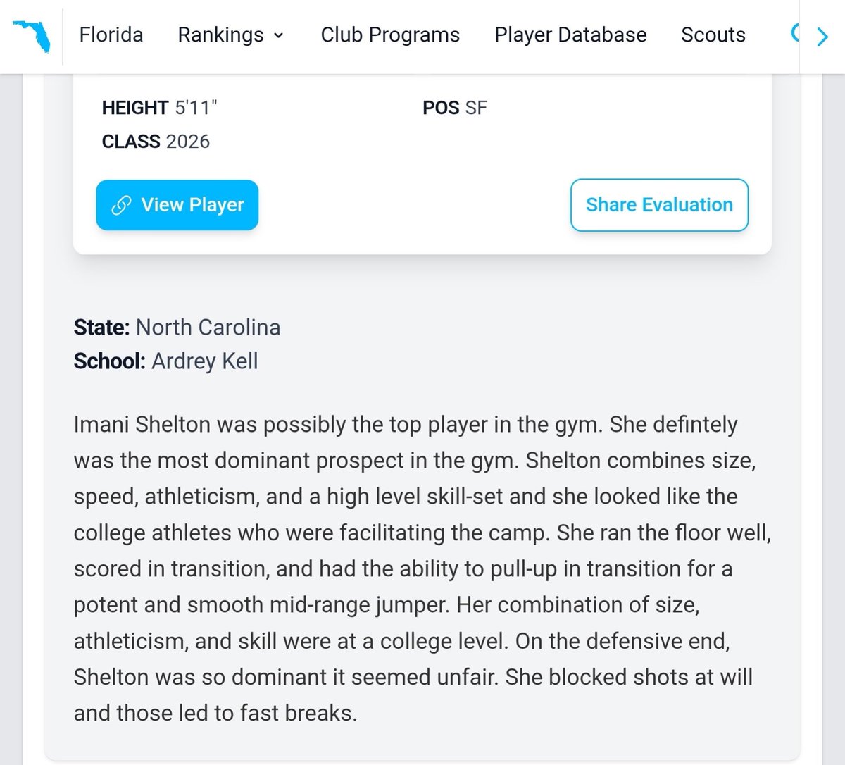 Thanks for the write up <a href="/PGHFlorida/">Prep Girls Hoops Florida</a> / Keith Hunter
