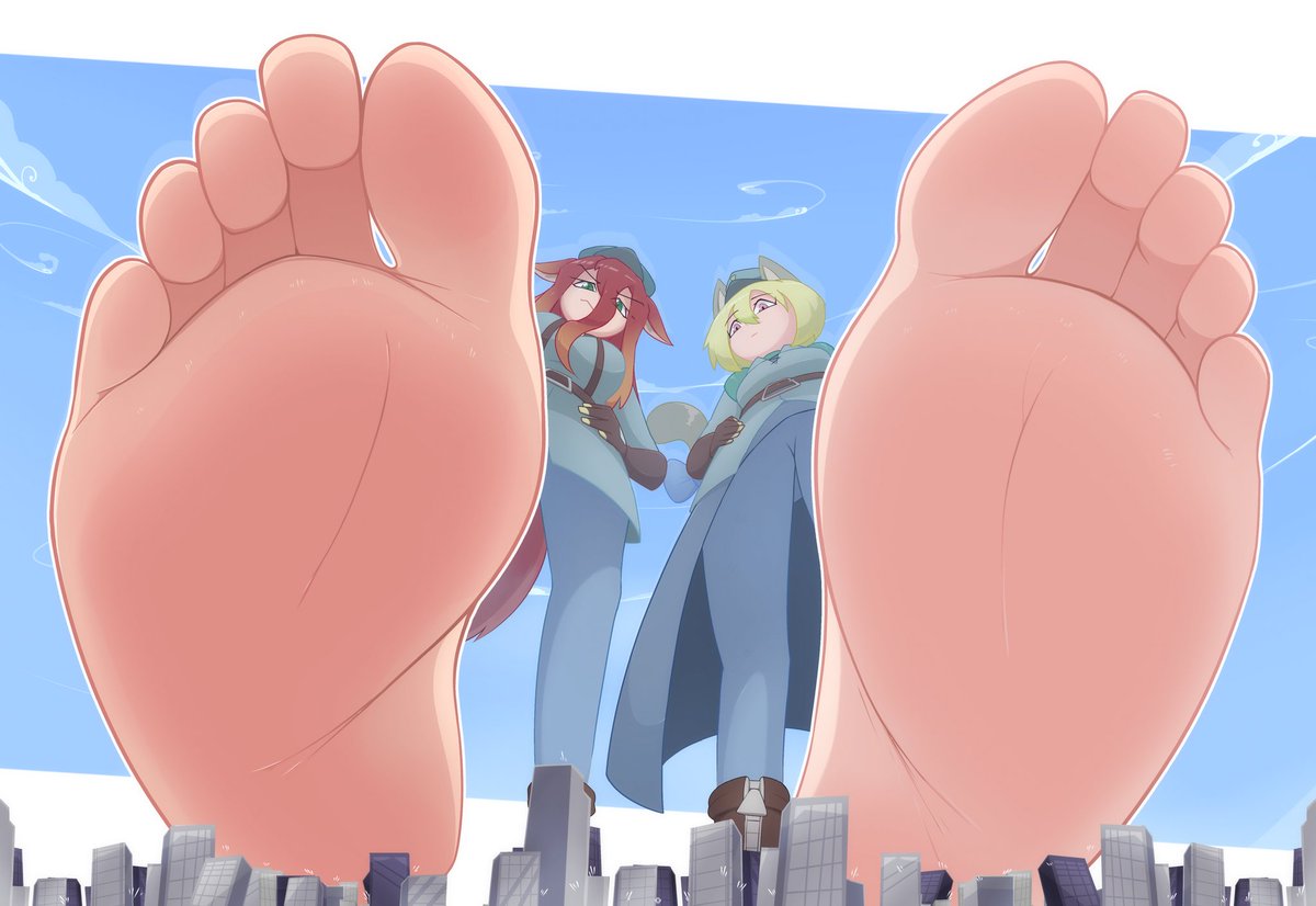 Muka288's tweet photo. [comission for @ShawanSAS1 ]
"Big space postgirls and a tiny city" https://t.co/OKZbhnOdAJ