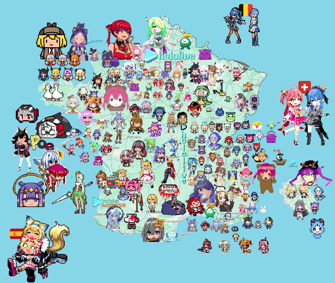 voidfumi's tweet image. Update on the Hololive Map of France

(I think I will a last one, but it may take some time because I will restart from scratch)

x.com/voidfumi/statu…