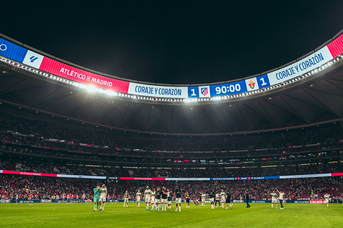 Partidazo en un escenario increíble 💚

#AtletiElcheCF