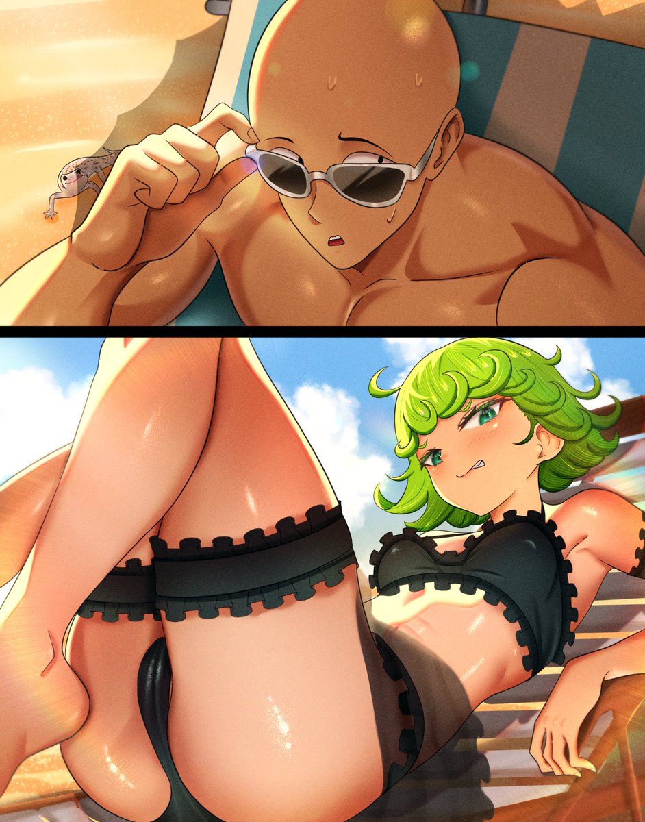 Tatsumaki Swimsuit Debut🩱🏖️