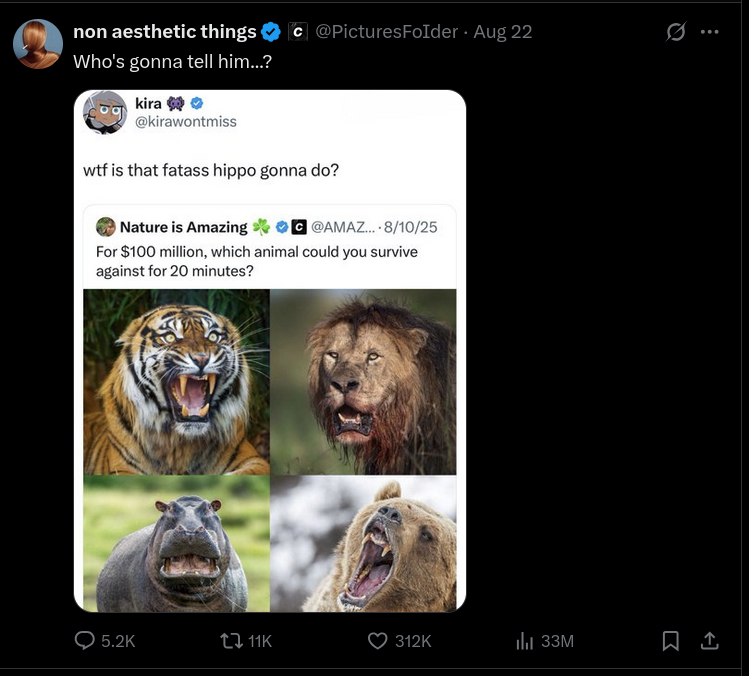 3 levels of engagement bait. How can they keep getting away with this? I guess the all work for the same sponsor.