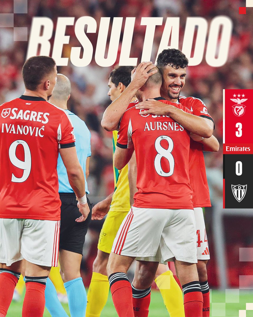 E o Benfica ganhou!  

#SLBCDT • #LigaPortugalBetclic • #Emirates
