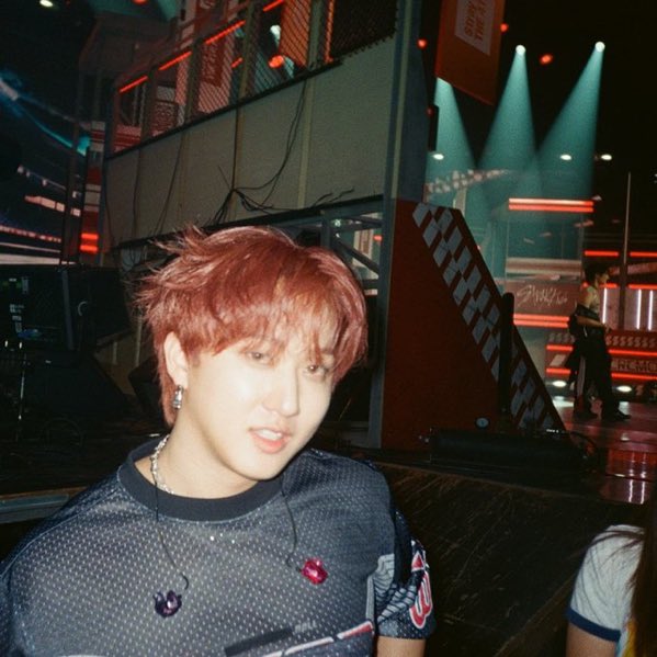 red hair looks so good on him