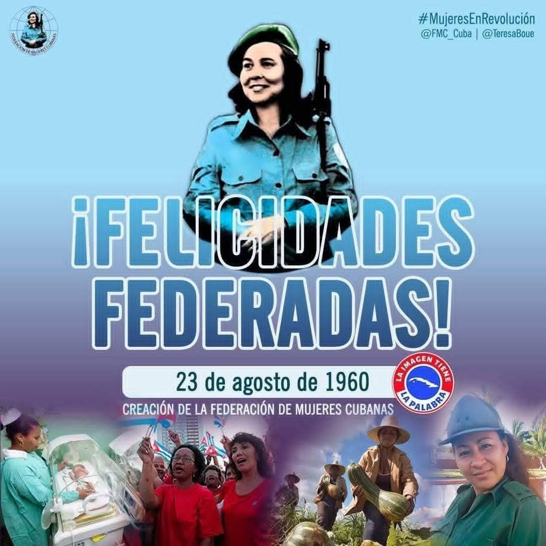 Hoy, 23 de agosto, conmemoramos un día especial para todas las mujeres de Cuba: el Día de la Federación de Mujeres Cubanas (FMC), una organización que desde su fundación ha sido un pilar en la lucha por la igualdad y la defensa de los derechos de la mujer. #FMC65